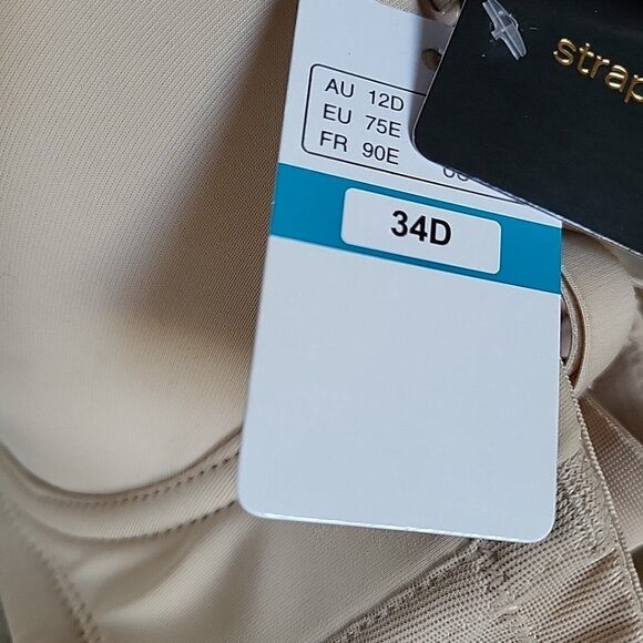 Wacoal Red Carpet Strapless Convertible Bra 854119 Sand 34D NWT - Picture 8 of 8